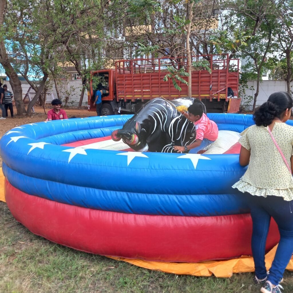 Rent a Mechanical Bull Ride In Chennai For a Party At 17,999 RS 1 mechanical bull ride for rent in Chennai
