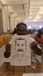 caricature artist for haldi ceremony chennai tambaram