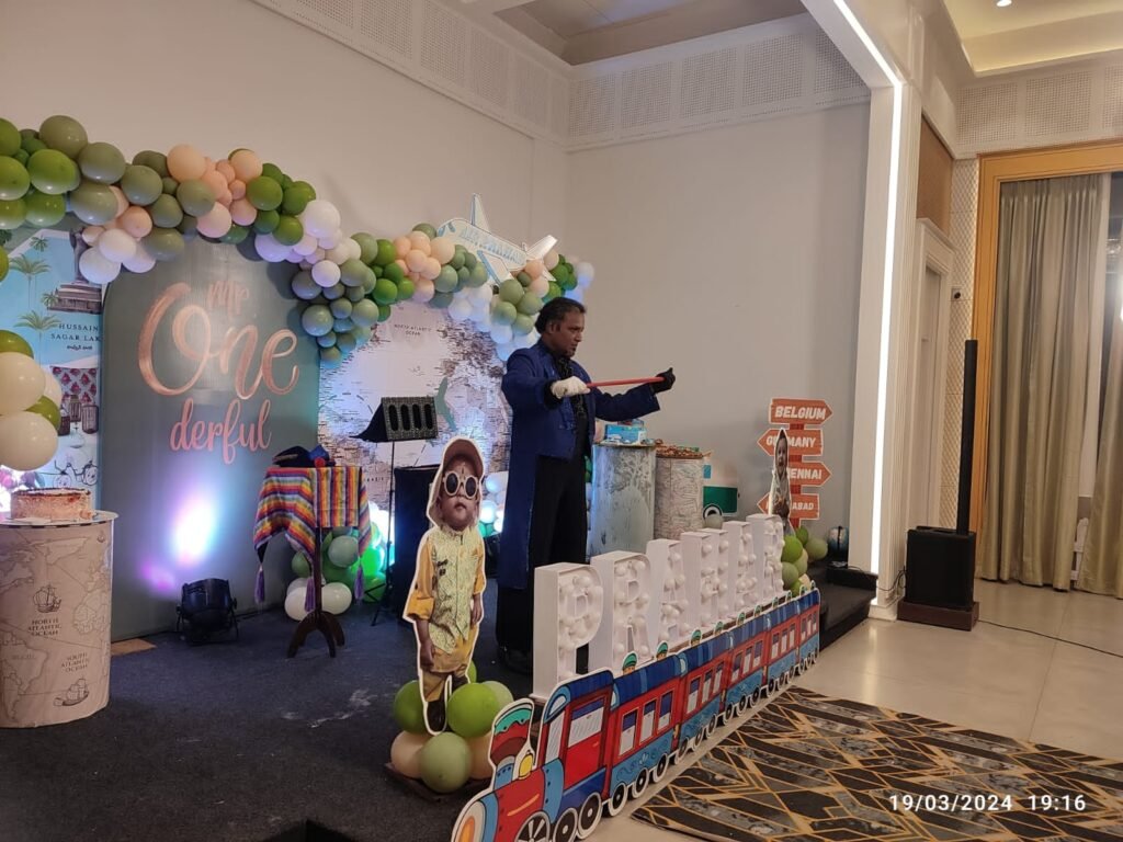 magic show for birthday party chennai, magician for birthday party in chennai